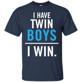 I Have Twin Boys T-Shirt - TEEEVER - Navy / S- Short Sleeve -TeeEver.com