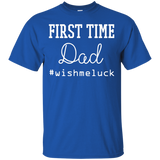 Men's First Time Dad - Dad to Be Fathers Day Gift Funny T-Shirt - TEEEVER - Royal / S- Short Sleeve -TeeEver.com