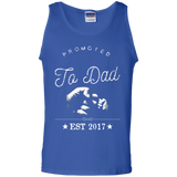 Promoted to Dad - New Father To Be Expecting Pop Retro - Tank Top - TEEEVER - Royal / S- Sleeveless -TeeEver.com