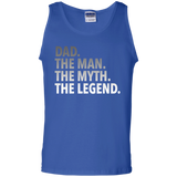 Men's Dad - The Man The Myth The Legend - Dad Father - Tank Top - TEEEVER - Royal / S- Sleeveless -TeeEver.com