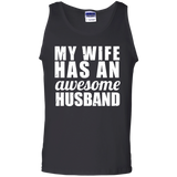 Men's My Wife Has An Awesome Husband - Father's Day Gift Tank Top - TEEEVER - Black / S- Sleeveless -TeeEver.com