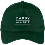 Gift For First Time New Dad To Be - First Father's Day - Five Panel Twill Cap - Hunter / One Size- Hats -TeeEver.com