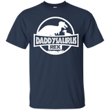 Dinosaur - Daddysaurus Rex - Father's Day T-Shirt - TEEEVER - Navy / S- Short Sleeve -TeeEver.com