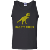 Daddysaurus Shirt Funny Fathers Day Gift from Kids Toddler Tank Top - TEEEVER - Black / S- T-Shirts -TeeEver.com