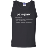 Paw-paw Definition Funny Gift For GrandFather Tank Top - TEEEVER - Black / S- T-Shirts -TeeEver.com