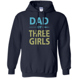 Dad of Three Girls Father's Day Hoodie - TEEEVER - Navy / S- Hoodies -TeeEver.com