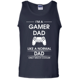 I'm A Gamer Dad Fathers Gift Advanced Warfare Console Gaming Tank Top - TEEEVER - Navy / S- Sleeveless -TeeEver.com