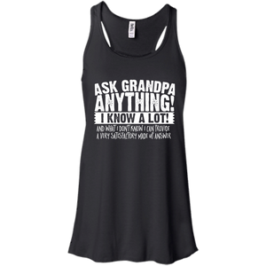 Mens Ask Grandpa Anything - Funny Gift for Father's Day Men/Women Tank top