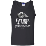 Men's Father Son Friends Fist Bump - Dad Father's Day Family Tank Top - TEEEVER - Black / S- T-Shirts -TeeEver.com