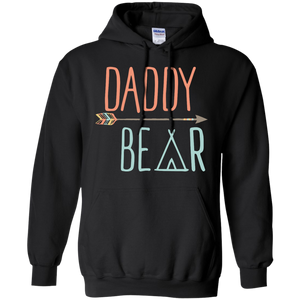 Mens Arrow Tribal Daddy Bear - Father's Day Hoodie - TEEEVER - Black / S- Sweatshirts -TeeEver.com