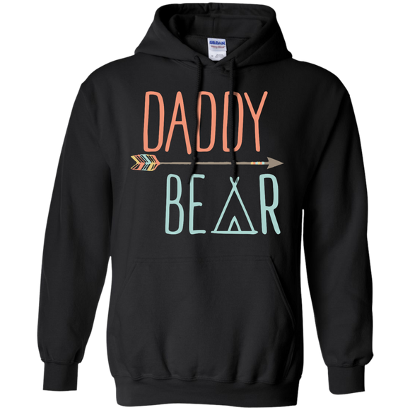 Mens Arrow Tribal Daddy Bear - Father's Day Hoodie - TEEEVER - Black / S- Sweatshirts -TeeEver.com