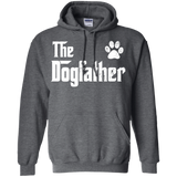 The Dogfather - Dog Dad Fathers Day Dog Lover Gift Hoodie - TEEEVER - Dark Heather / S- Sweatshirts -TeeEver.com