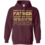 Men's-Best-Tee-For-Star-Dad.-Father's-Day-Gift-For-Awesome Dad Star wars Pullover Hoodie 8 oz - Maroon / S- Hoodies -TeeEver.com