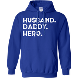 Men's Husband daddy hero - gift dad or husband father's day Hoodie - TEEEVER - Royal / S- Hoodies -TeeEver.com