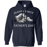 Happy first - Father's Day Hoodie - TEEEVER - Navy / S- Hoodies -TeeEver.com