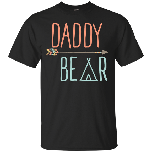 Mens Arrow Tribal Daddy Bear - Father's Day T-Shirt - TEEEVER - Black / S- T-Shirts -TeeEver.com