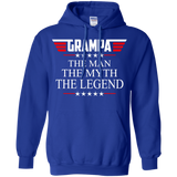 Men's Grampa The Man The Myth The Legend Father's Day Hoodie - TEEEVER - Royal / S- Hoodies -TeeEver.com