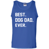 Best Dog Dad Ever Father's day Best gift for papa Tank Top - TEEEVER - Royal / S- Sleeveless -TeeEver.com