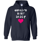 Happy Father's Day - Worlds Best DADDY Hoodie - TEEEVER - Navy / S- Hoodies -TeeEver.com