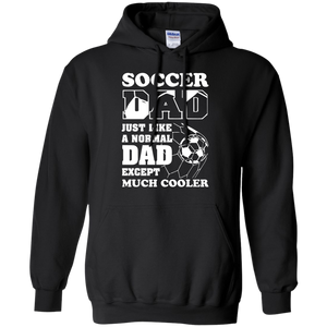 Soccer dad - fathers day gift Hoodie - TEEEVER - Black / S- Sweatshirts -TeeEver.com