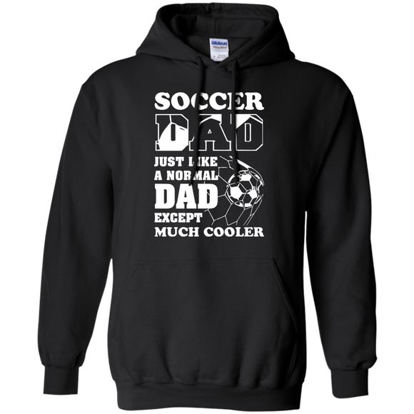 Soccer dad - fathers day gift Hoodie - TEEEVER - Black / S- Sweatshirts -TeeEver.com