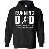 Running Dad Gifts For Father Runner Men Hoodie - TEEEVER - Black / S- Hoodies -TeeEver.com