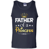 Daughter of A King Father of A Princess Matching Tank Top - TEEEVER - Navy / S- T-Shirts -TeeEver.com