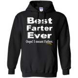 Best Farter, I Mean Father - Father's Day - Funny Hoodie - TEEEVER - Black / S- Hoodies -TeeEver.com