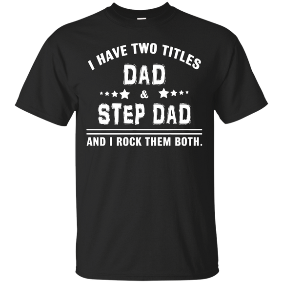 World's Best Step Dad T-Shirt - TEEEVER - Black / S- Short Sleeve -TeeEver.com