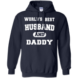 Men's Worlds Best Husband and Daddy Fathers Day Hoodie - TEEEVER - Navy / S- Hoodies -TeeEver.com