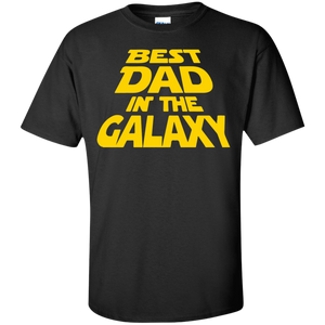 Best Dad in the Galaxy T-Shirt - Iris / S- Short Sleeve -TeeEver.com