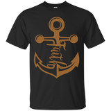 Anchored Faith, Black Lives Matter,Father's Day T-Shirt - Black / S- Short Sleeve -TeeEver.com