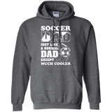 Soccer dad - fathers day gift Hoodie - TEEEVER - Dark Heather / S- Sweatshirts -TeeEver.com