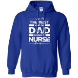 Men's The Best Kind Of Dad Raises A Nurse Father's Day Gift Hoodie - TEEEVER - Royal / S- Hoodies -TeeEver.com