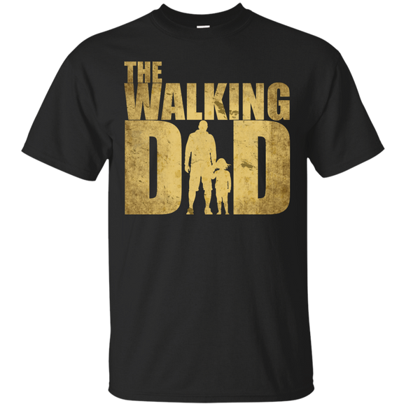 Walking Dad - Gift Father's Day T-Shirt - TEEEVER - Black / S- Short Sleeve -TeeEver.com