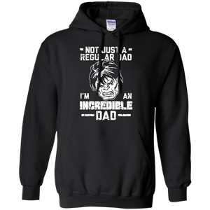 Father's Day Not Regular Dad Graphic Hoodie - TEEEVER - Black / S- Hoodies -TeeEver.com