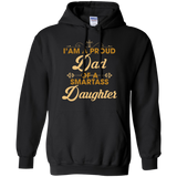 Proud Dad Of A Smartass Daughter - An Awesome Father Hoodie - TEEEVER - Black / S- Hoodies -TeeEver.com