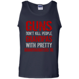 Guns Don't Kill People Grandpas Do Tank Top - TEEEVER - Navy / S- Sleeveless -TeeEver.com