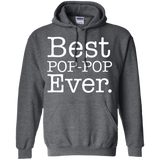 Men's Best POP POP Ever - Funny Grandpa Shirts for Fathers Day Hoodie - TEEEVER - Dark Heather / S- Sweatshirts -TeeEver.com