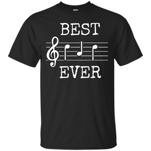 Best Dad Ever Music - Cute Funny Saying Fathers Day Gift T-Shirt - TEEEVER - Black / S- T-Shirts -TeeEver.com