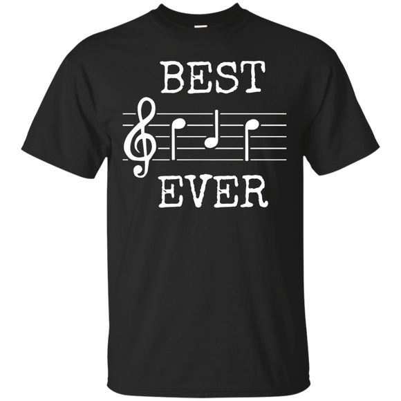 Best Dad Ever Music - Cute Funny Saying Fathers Day Gift T-Shirt - TEEEVER - Black / S- T-Shirts -TeeEver.com