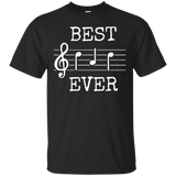 Best Dad Ever Music - Cute Funny Saying Fathers Day Gift T-Shirt - TEEEVER - Black / S- T-Shirts -TeeEver.com