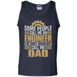 Great Gifts For Father's Day. Funny - For Engineer Dad Tank Top - TEEEVER - Navy / S- Sleeveless -TeeEver.com