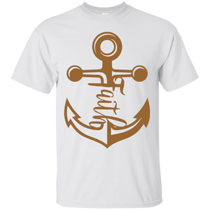 Anchored Faith, Black Lives Matter,Father's Day T-Shirt - White / S- Short Sleeve -TeeEver.com