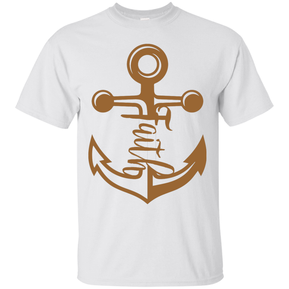 Anchored Faith, Black Lives Matter,Father's Day T-Shirt - White / S- Short Sleeve -TeeEver.com