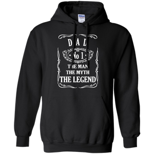 DAD The Man The Myth The Legend Hoodie - TEEEVER - Black / S- Sweatshirts -TeeEver.com