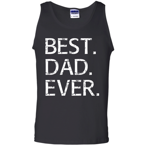Best Dad Ever - Funny Fathers Day Gift Bonus Stepdads Tank Top - TEEEVER - Black / S- Sleeveless -TeeEver.com