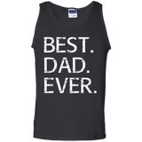 Best Dad Ever - Funny Fathers Day Gift Bonus Stepdads Tank Top - TEEEVER - Black / S- Sleeveless -TeeEver.com