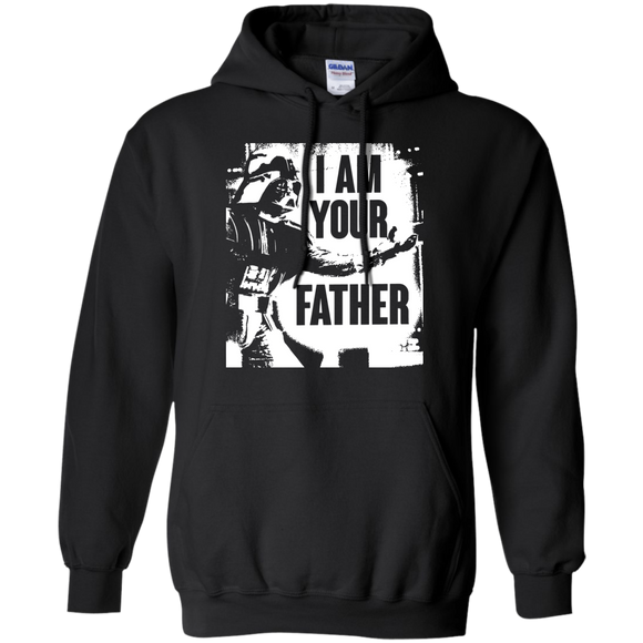 Star Wars Darth Vader Dad Spray Paint Graphic Hoodie - TEEEVER - Black / S- Sweatshirts -TeeEver.com