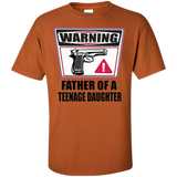 Father Of a Teenage Daughter T-Shirt - Texas Orange / S- Short Sleeve -TeeEver.com